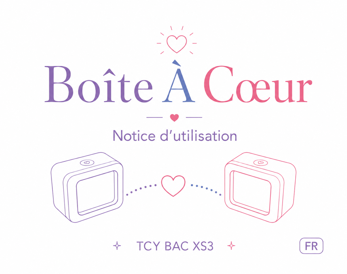 Couverture du manuel de la Boîte à Cœur XS3