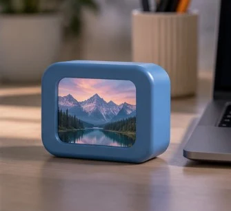 Boîte à Cœur XS3 coloris bleu nuit en situation